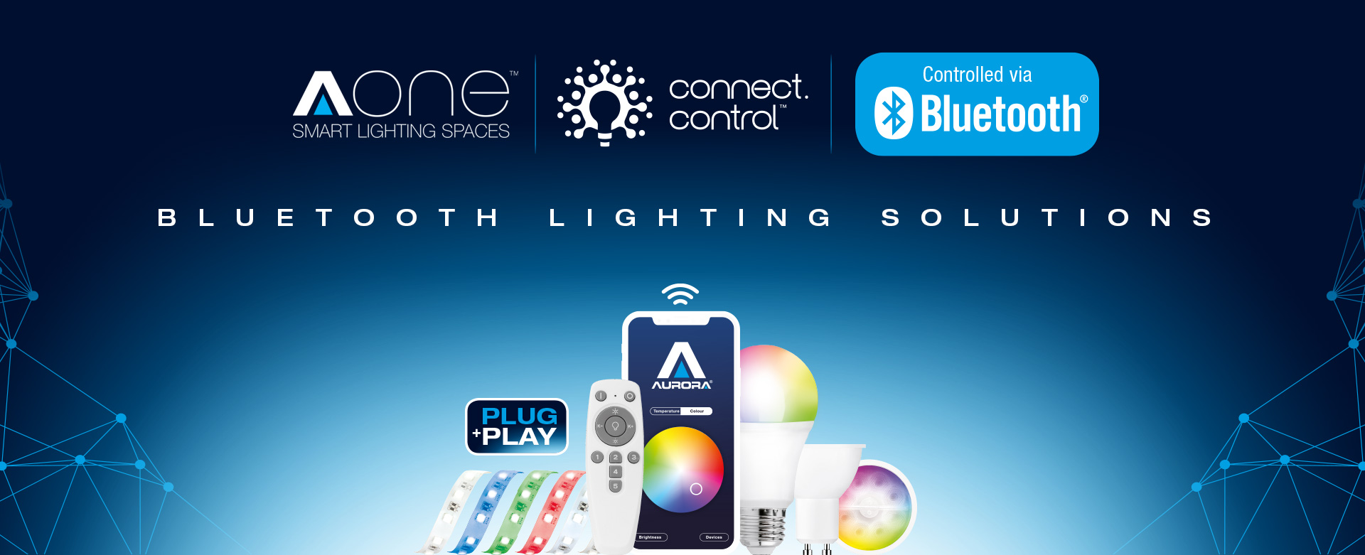 Zeige Produkte für Kategorie Die NEUEN Bluetooth Smart Produkte von Aurora Lighting