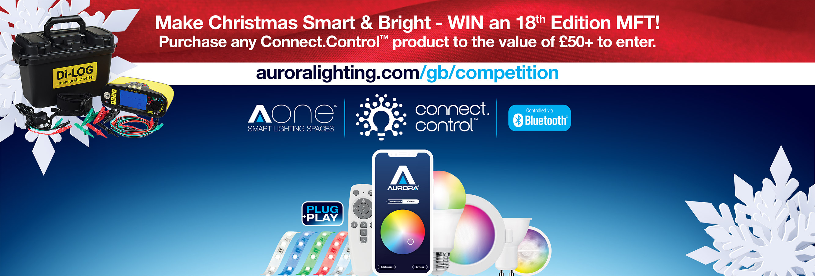 Show products in category WIN an 18th edition MFT for Xmas when you purchase any AOne™ Bluetooth Connect.Control™ Product (T&Cs apply)