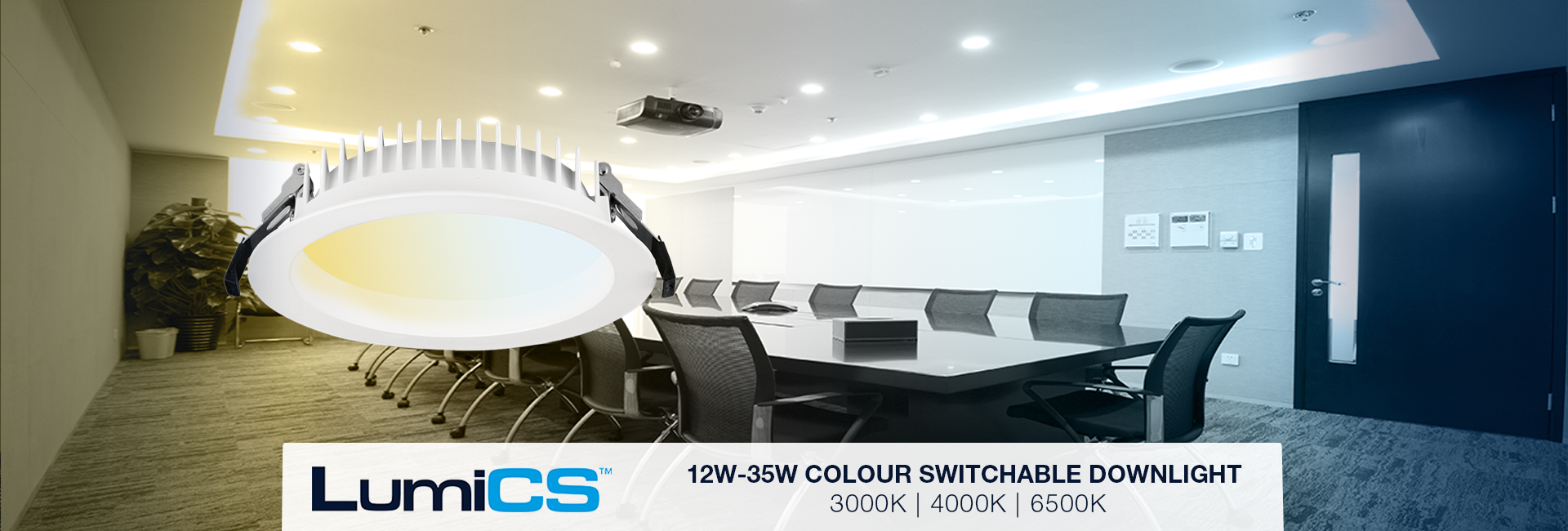 Show products in category New LumiCS Colour Switchable Downlight