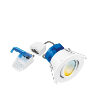 AU-R62CWSFFH R6™CWS CRI90 Colour & Wattage Switchable Adjustable Fire Rated Downlight - FastRFix